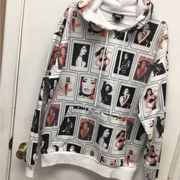 Selena AOP All Over Print Hoodie Mens size Small - Picture 2 of 11